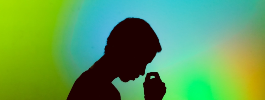 silhouette photography of man illustration